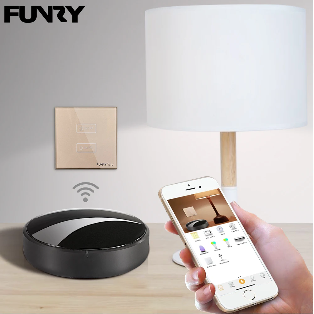 Funry переключатель RC Мини умный беспроводной пульт дистанционного управления RF 433