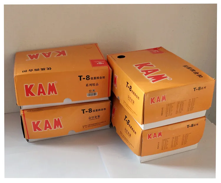 1000 наборов/коробка новые пластиковые кнопки застежки KAM белого и черного цвета T3