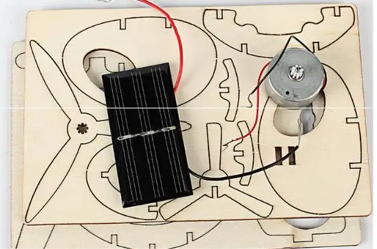 April Du Детские креативные детские научные игрушки DIY мини солнечные авиационные