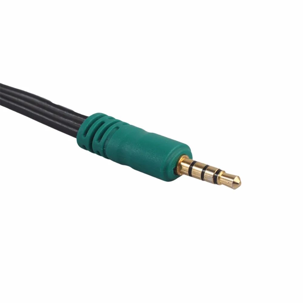 3 5 мм адаптер видеокабель AUX к RCA штекер гнездо компонент зеленый синий красный YPbPr