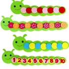Красочные гусеницы для детского сада Обучающие Игрушки для раннего обучения Обучающие математические игрушки Монтессори