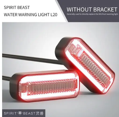 Аксессуары для мотоциклов Spirit beast, поворотник, подсветка, дневные ходовые огни, валюта, для мотокросса, сигнальные огни - Цвет: red L20