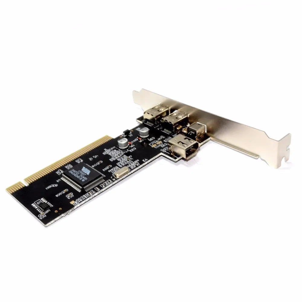 3 порта Firewire IEEE 1394 4/6 Pin PCI to 1394 DV контроллер карты видеозахвата адаптер для HDD MP3 PDA#6341