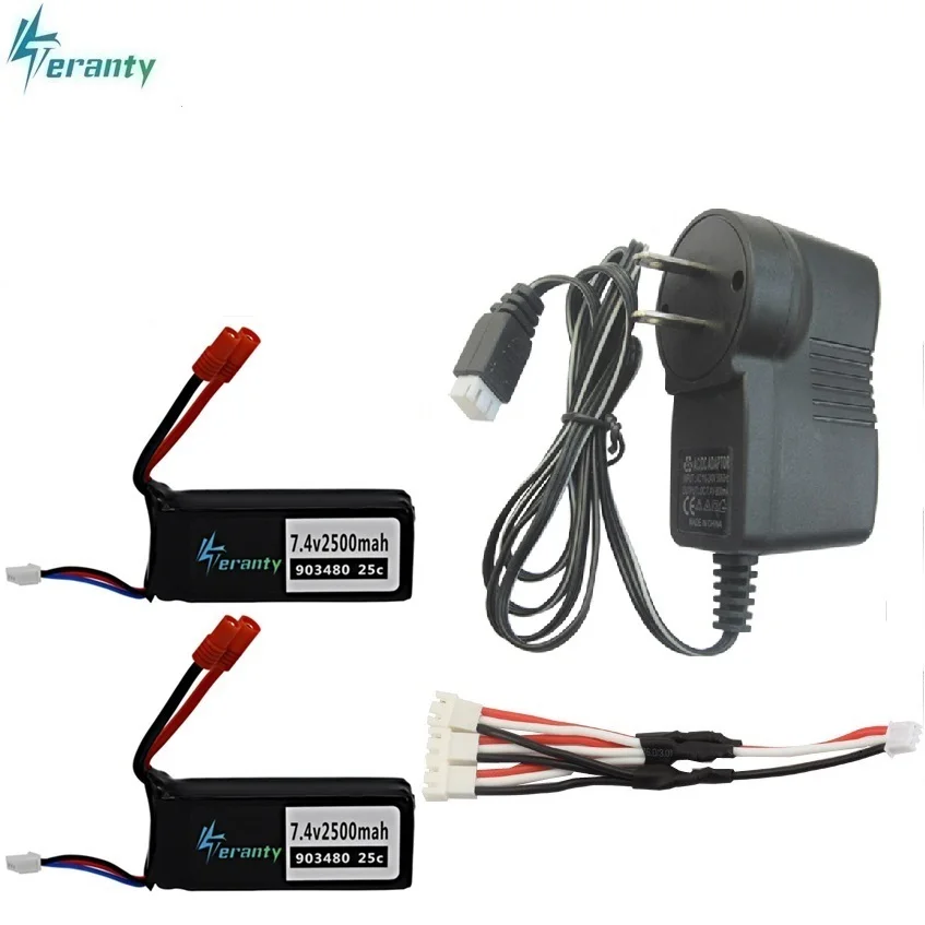 Лаванда 7,4 v комплекты зарядного устройства для Syma X8C X8W X8G X8 RC Квадрокоптер части для 12428 12423 RC автозапчасти 7,4 v 2500mAh Lipo батарея - Цвет: Лаванда