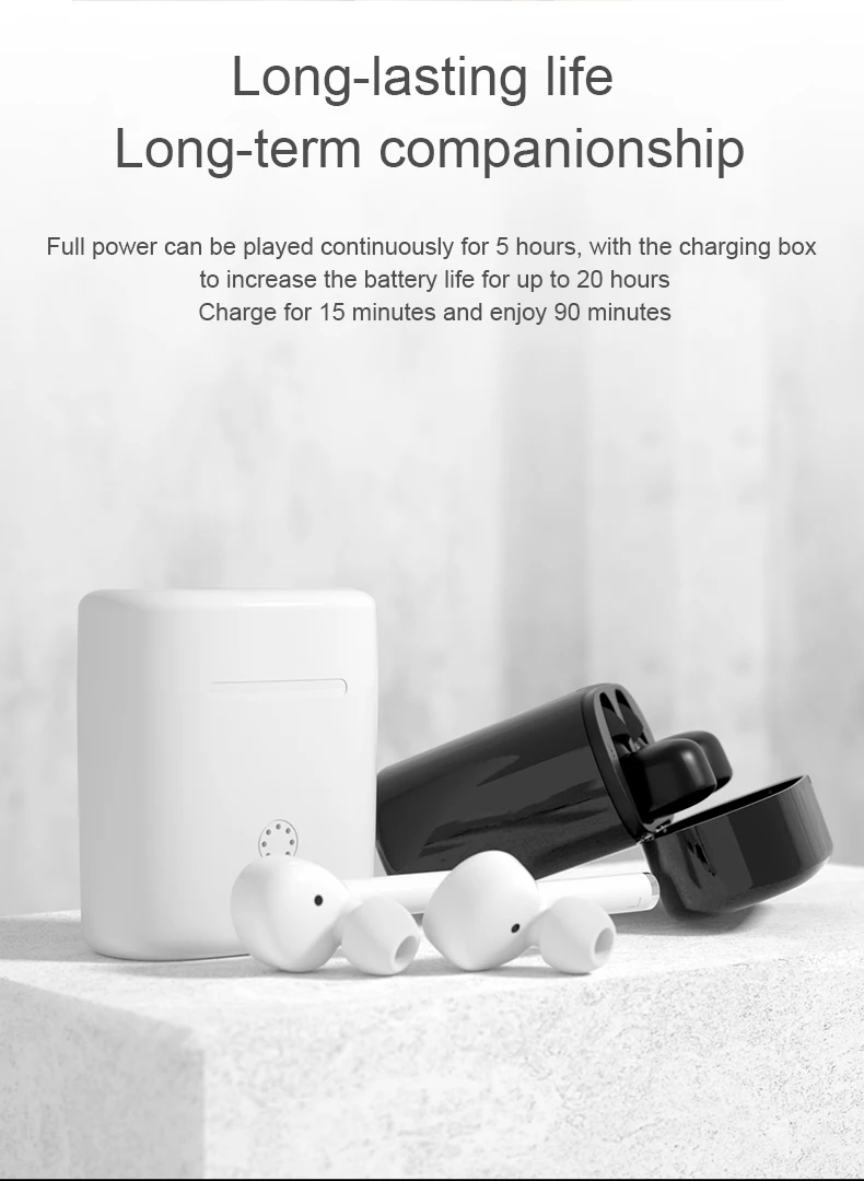 TWS139 Новинка Bluetooth наушники True беспроводной Bluetooth 5,0 с зарядным устройством сенсорное управление водонепроницаемый