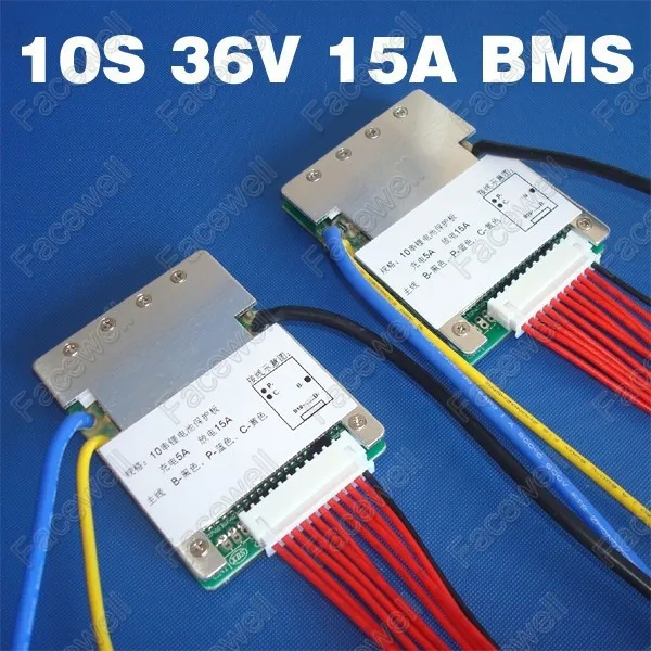 36v/10s bms 15A Высокое качество 36v 10S smart батарея li-ion cell аккумулятор PCM 3 7 v Защитная плата