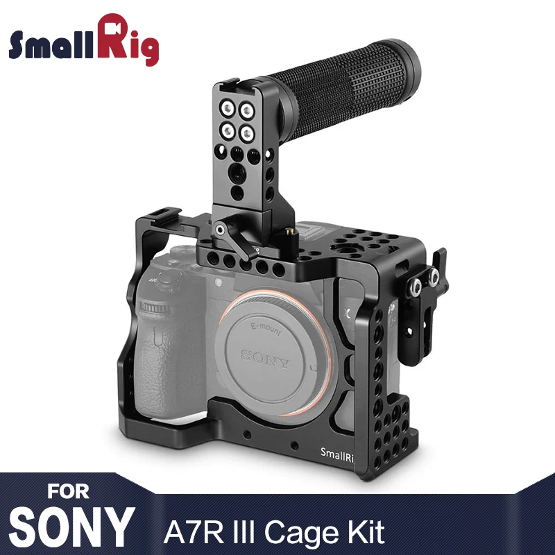 SmallRig a7r3 камера клетка комплект для sony A7R III/A7M3/A7III с верхней ручкой HDMI кабель зажим 2096