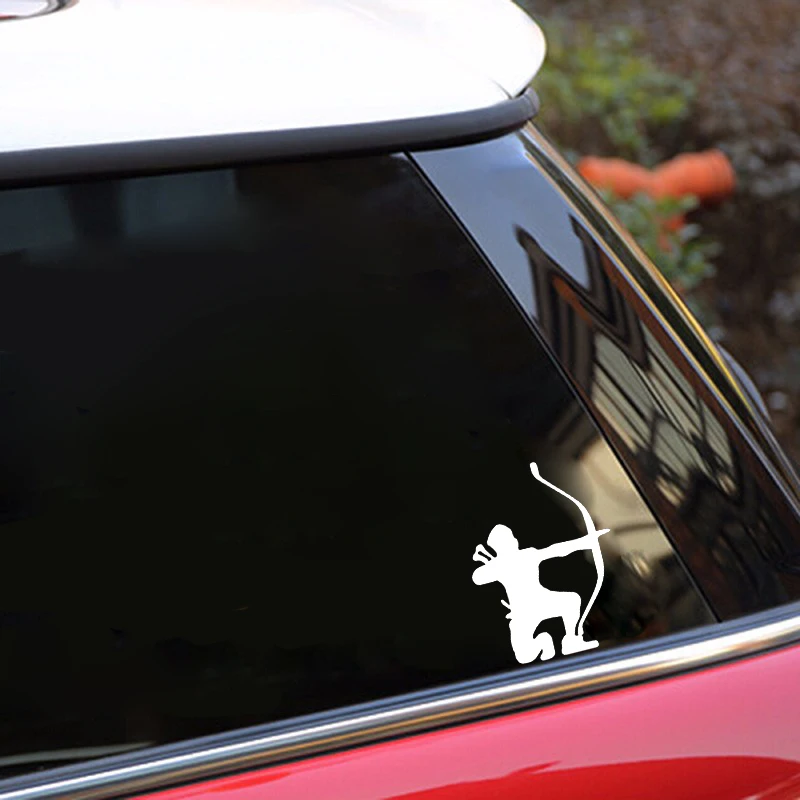 QYPF 10 4*13 9 см забавная стрельба из лука Охота Спорт Фитнес Декор автомобиля стикер