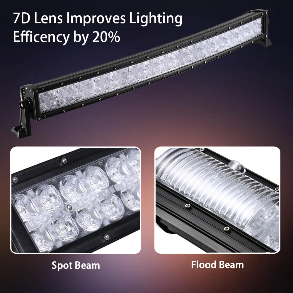 Weketory 7D 15 светодиодный DRL 32 дюймов 300 Вт рабочий светильник Бар Для Трактор