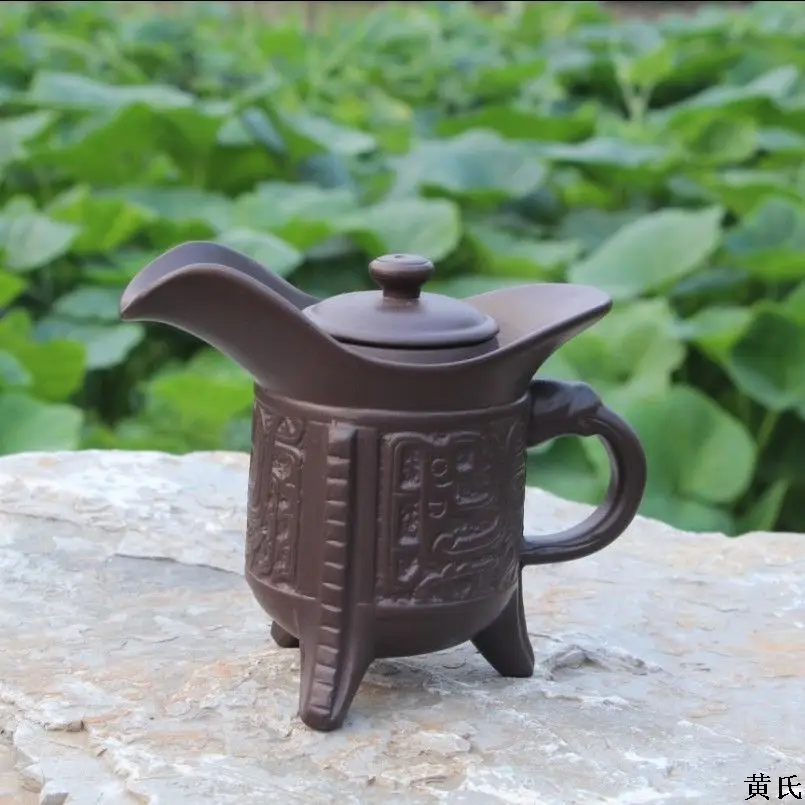 Чайник из королевской фиолетовой глины объемом 200 куб. См чайник высокий