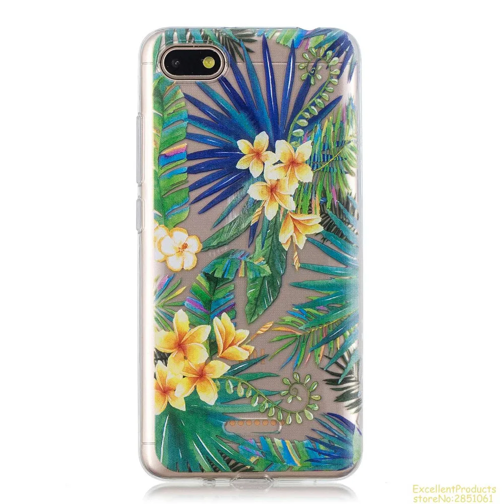 Для Coque Xiaomi RedMi 6A Мягкие TPU крышка каваи мультфильм печатных силиконовый чехол для