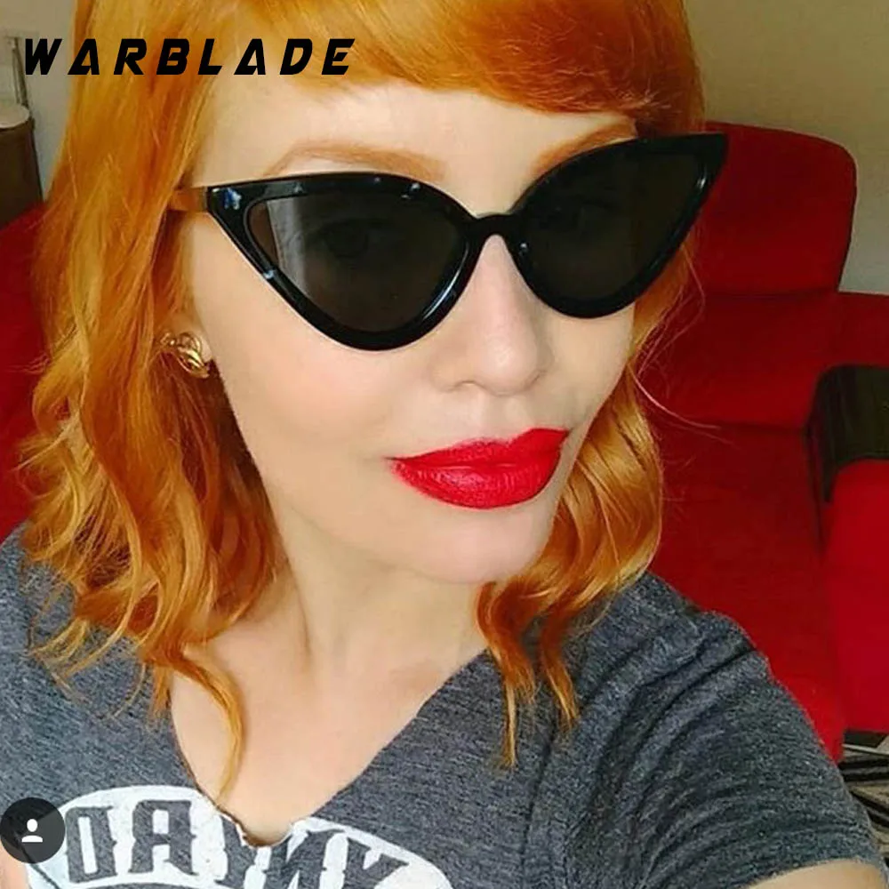 

2018 Cat Eye Luxury Vintage Sunglasses Women Brand Designer Sun Glasses Retro Small Red Ladies Sunglass Black Eyewear Oculos