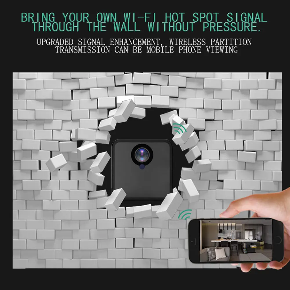 Wifi камера мини 1080 P Invisibl ночная версия петля видео рекордер беспроводная IP камера домашний монитор Обнаружение движения мини видеокамера