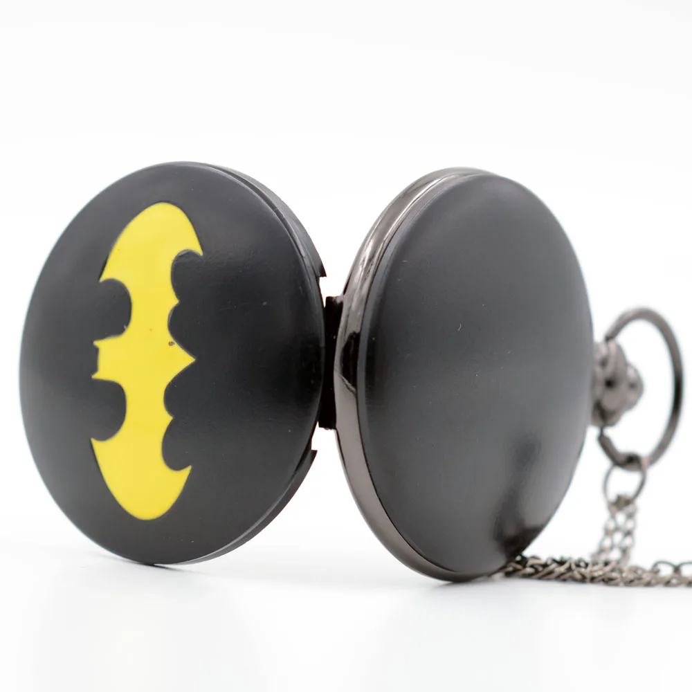 Retro Vintage Movie BM Batman Color Dial Quartz Pocket Watch Analog Pendant Necklace Men Women Fob Chain Gift Reloj Montre | Наручные