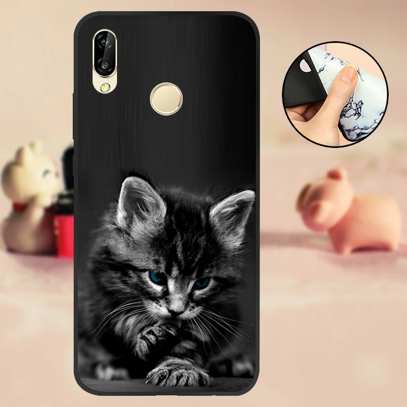 6.3&quot For Huawei P Smart Plus 2018 Case NOVA 3 Cover Black 3i Bumper Silicone Soft NOVA3 Back | Мобильные телефоны и