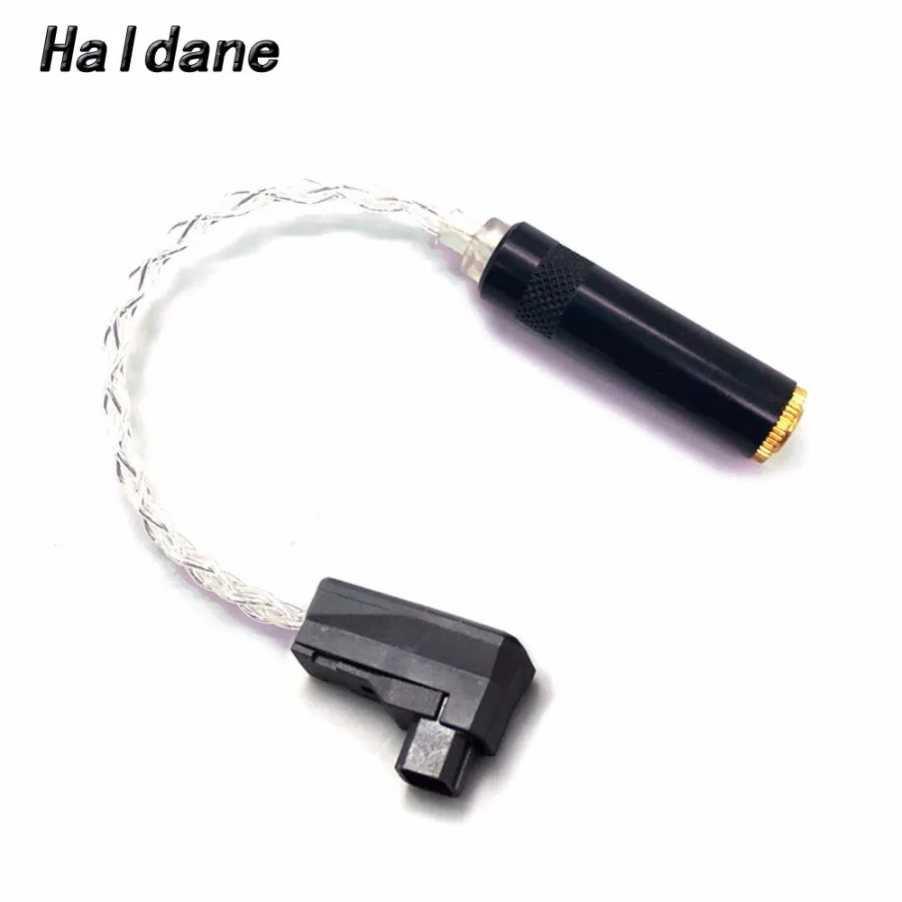 Free Shipping Haldane 4 Cores Silver Plated RSA/ALO Balanced to 3.5mm Stereo Female Audio Adapter Cable For SR71 SR71B RXMK3