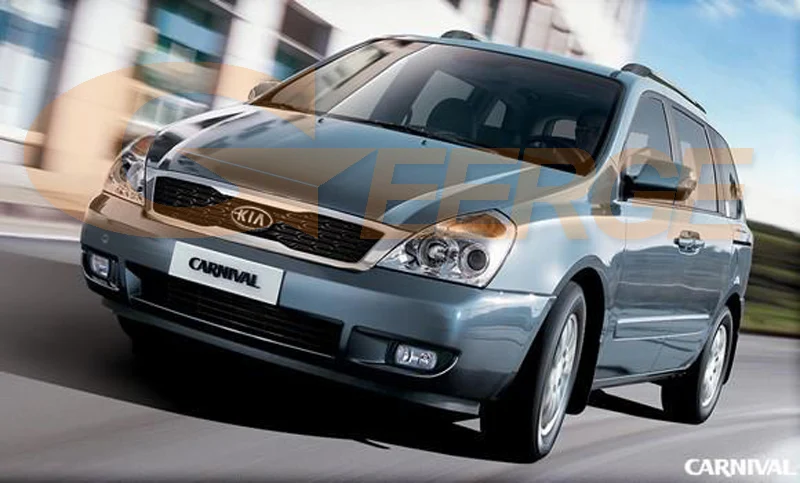 Для Kia карнавал 2006 2007 2008 2009 2010 2011 2012 2013 Отлично CCFL Ангельские глазки комплект Ультра яркое освещение Halo Кольцо
