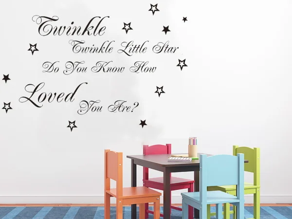 Популярная песня twinkle маленькая звезда лирическая Цитата наклейки на стену