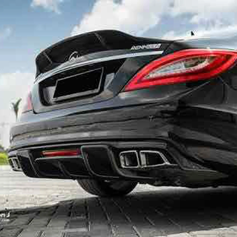 W218 AMG стиль Renntech FRP диффузор губа на задний бампер для Mearcedes Benz CLS350 CLS63 2011 2013|rear bumper