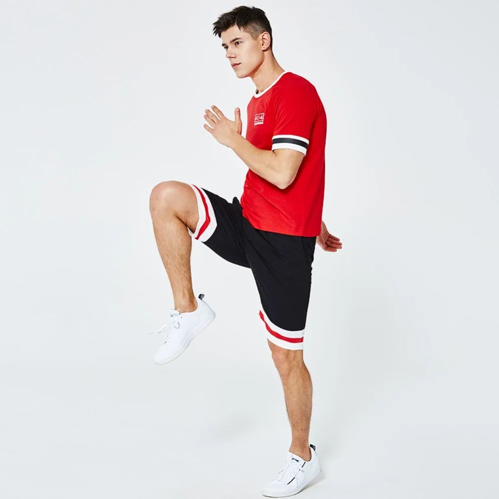 Летняя обувь для мужчин комплект из футболки с коротким рукавом 2 предметов топ +