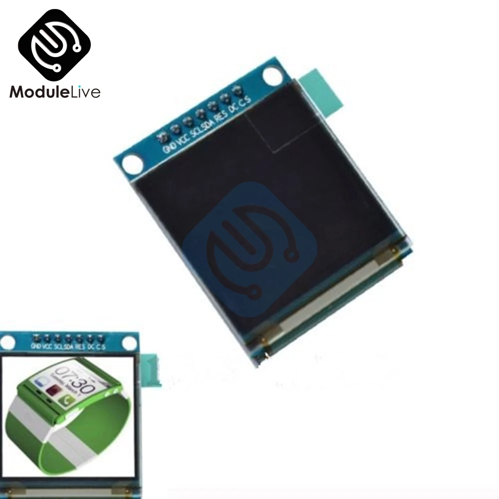 Полноцветный OLED модуль 1 5 дюйма 7 контактов экран дисплея SSD1351 Драйвер IC 128(RGB)* 128