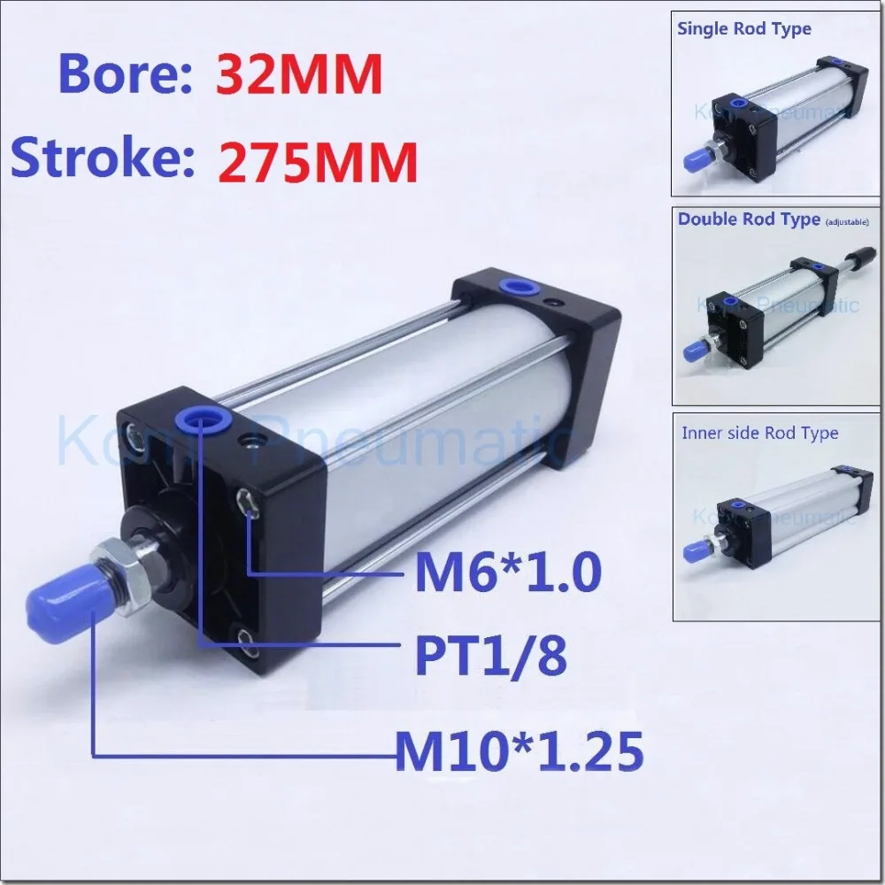SC32-275 Стандартный пневматический поршень пневматического цилиндра 32 мм
