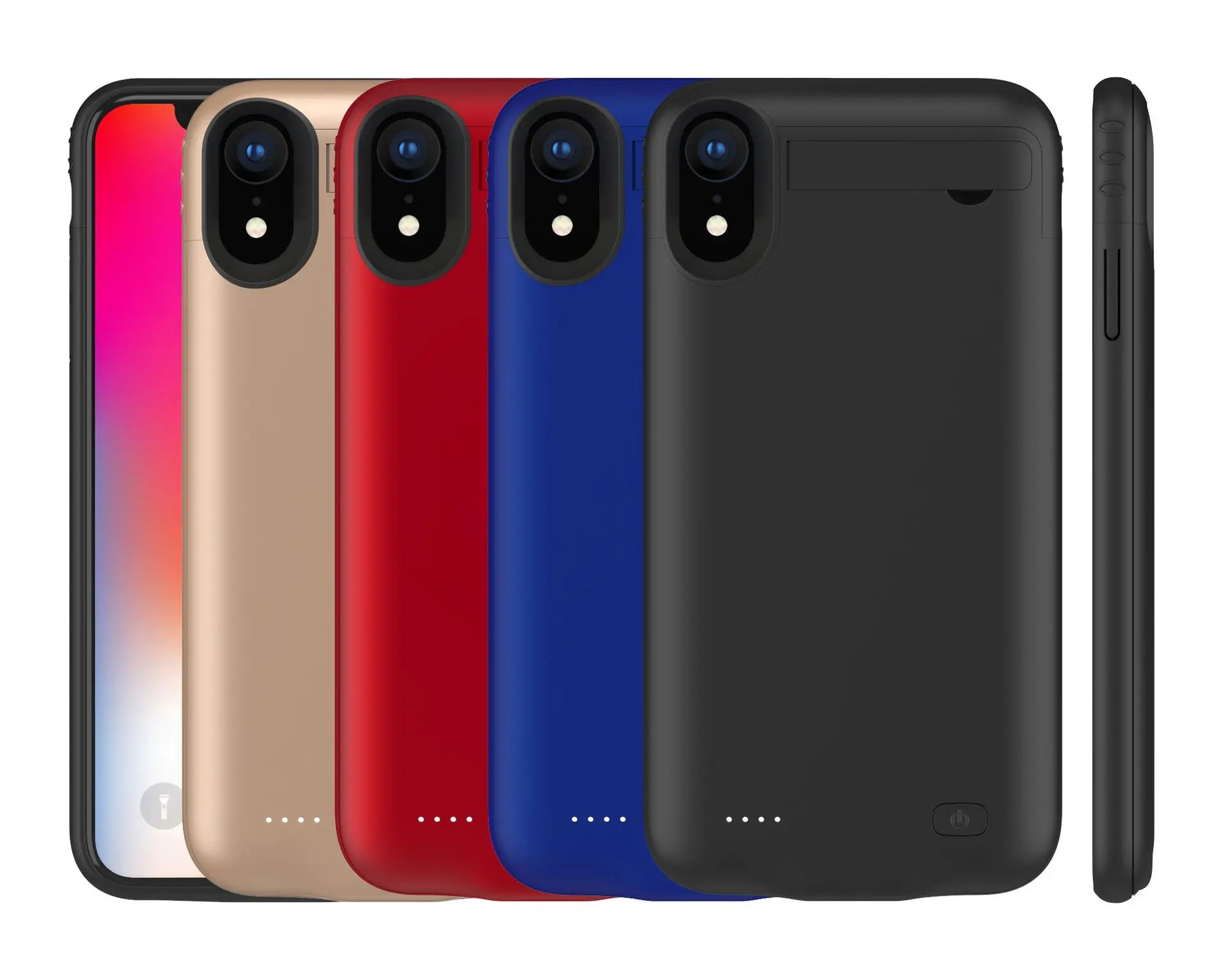 Тонкий ударопрочный чехол для зарядного устройства iPhone XR X XS Max внешний