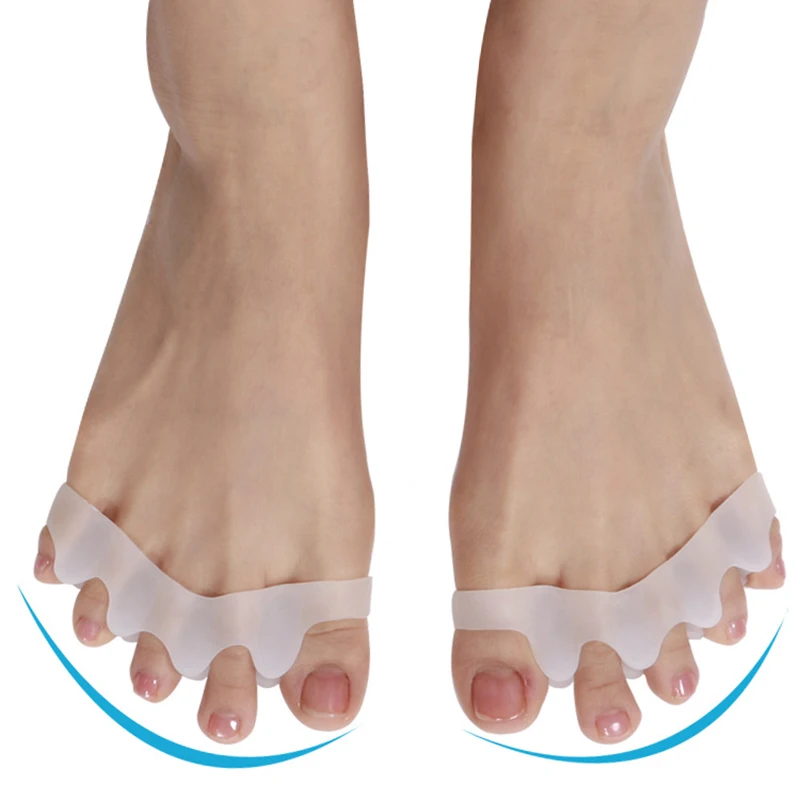5 отверстий силиконовый педикюр средство по уходу за ногами Toe разделитель Thumb Bunion