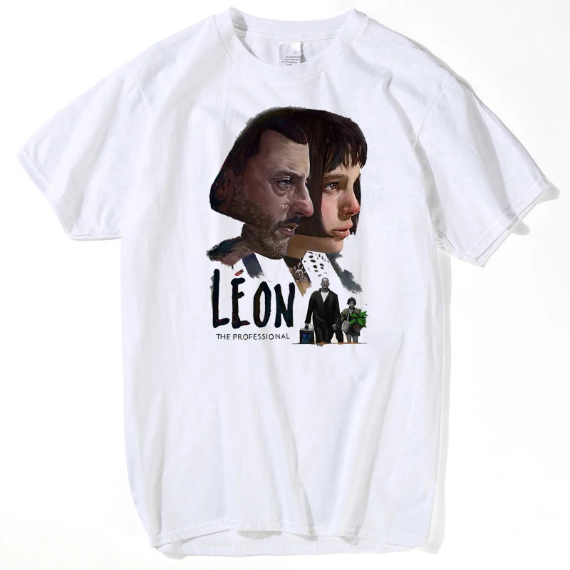 Профессиональная футболка Leon Matilda Мужская модная забавная с мультяшным рисунком