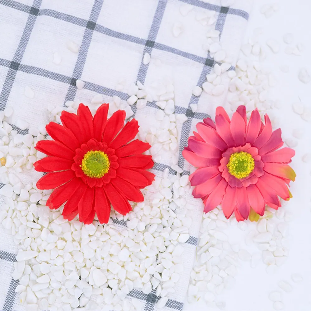 Недорогие шелковые герберы 5 шт./лот для украшения дома свадебные аксессуары
