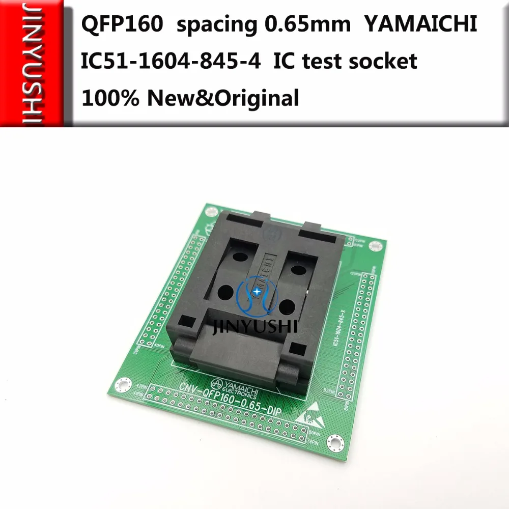 Clamshell QFP160 spacing 0.65mm IC51-1604-845-4 YAMAICHI IC Burning seat Adapter testing seat Test Socket test bench