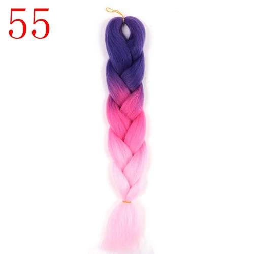 T1B/зеленый MERISIHAIR, 24 дюйма, Омбре, розовый, блонд, красный, синий, плетеные волосы, синтетические, вязанные волосы для наращивания, огромные косички, прически - Цвет: T1B/зеленый