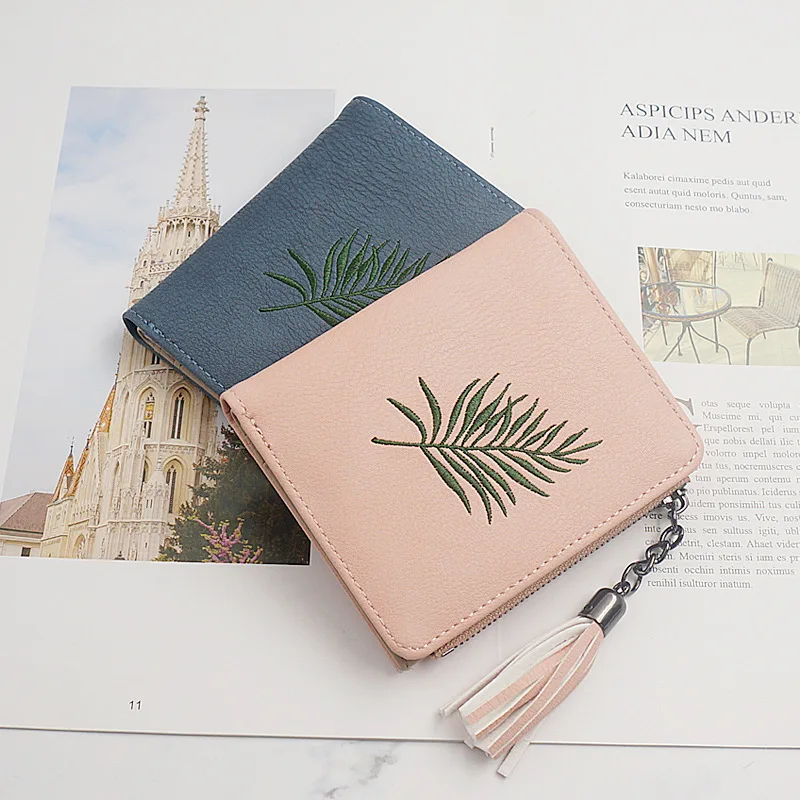 

Женский кошелек из мягкой искусственной кожи, с кисточкой