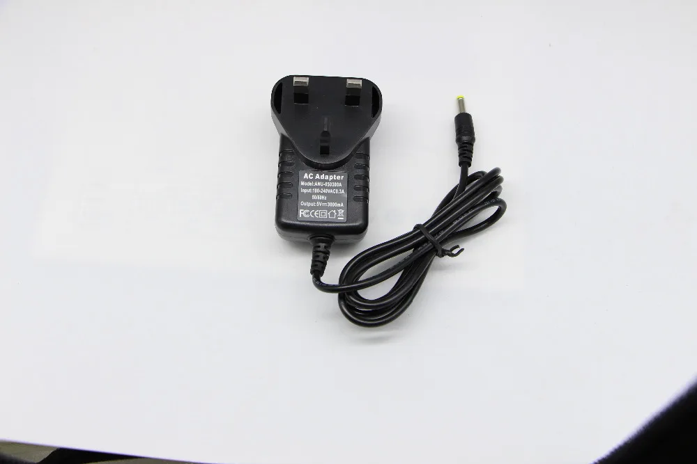 Бесплатная Доставка 2 ШТ. ВЕЛИКОБРИТАНИЯ Plug Micro USB Адаптер Питания Черный 5 В 3A AC