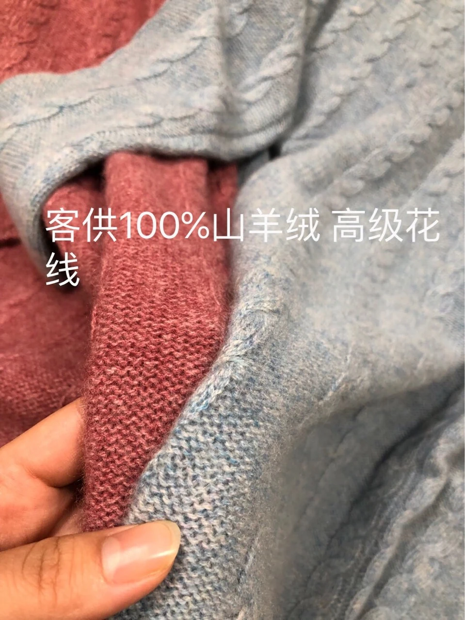 goat cashmere thick twisted knit women fashion high collar pullover sweater dress mid-long H-straight solid color S/M/L