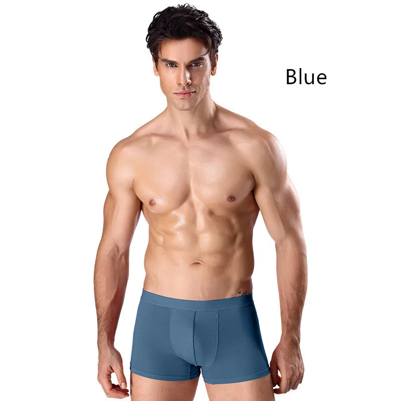 

4PCS High Quality Fashion Boxers Panties Breathable Underwear Men Boxers Comfortable Soft Modal Sexy Men Underwear Short Boxers