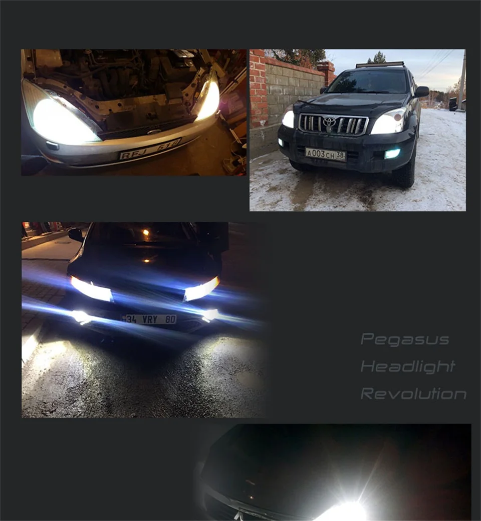 Автомобильная галогенная фара PEGASUS H16 4300 лм K|Передние LED-фары для авто| |