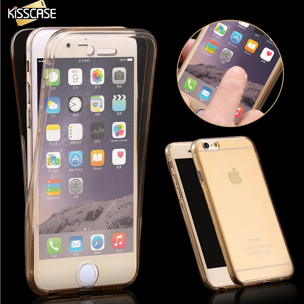 Ультратонкий чехол KISSCASE для iPhone XR 7 8 6 6S Plus X XS MAX прозрачные чехлы 5 5S SE Мягкая