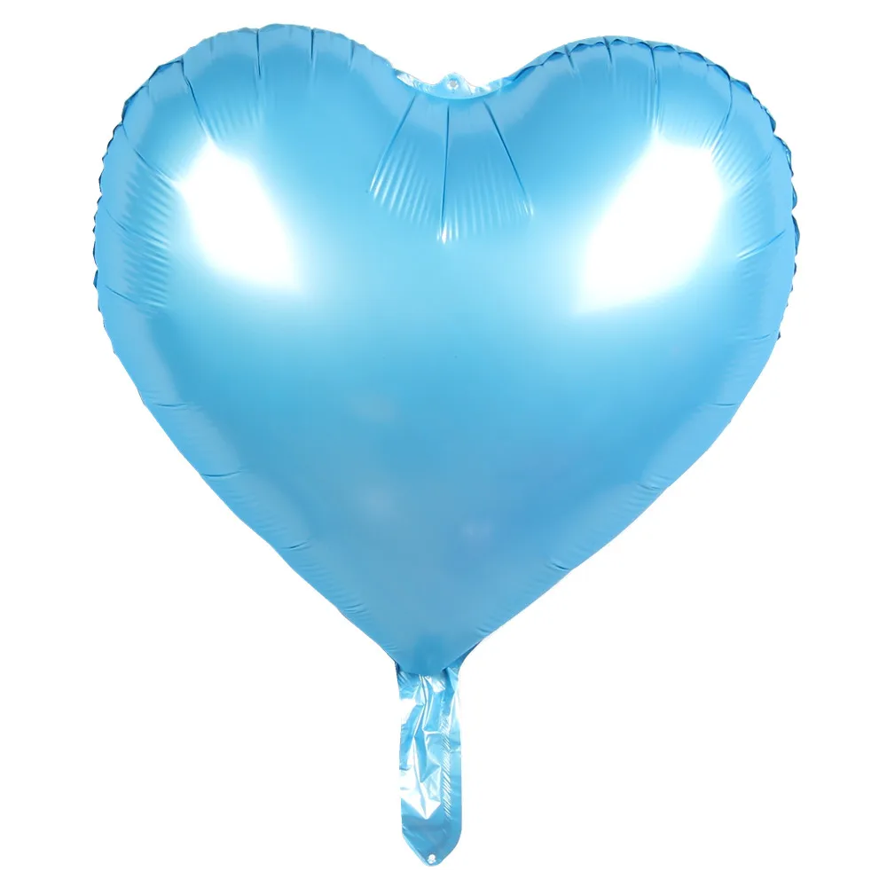 light blue XXYYZZ воздушные шары из фольги с сердечками и сердечками 18 дюймов для вечеринки на день рождения, свадьбы, 1 вечерние воздушные шары для украшения - Цвет: light blue