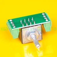 1pc alps 27 type 100k a knurl shaft amp volume potentiometer with pcb board tube diy amplifier