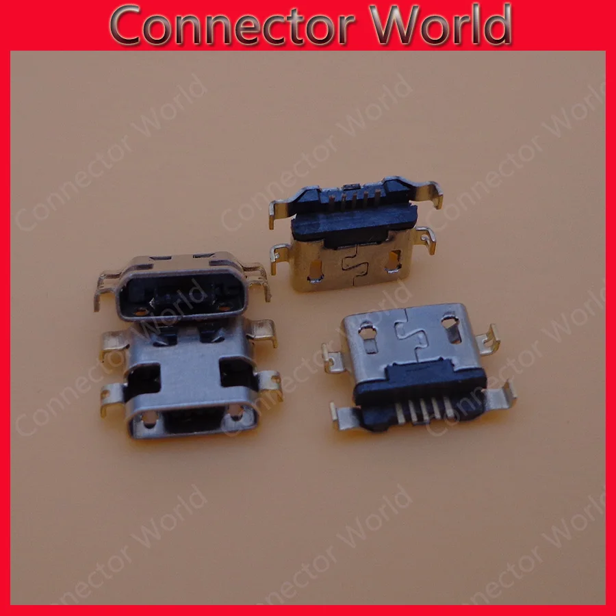 100 шт./лот для Alcatel 6035R Idol S 4033 4033D POP C3 micro usb коннектор зарядки штепсельная вилка порт