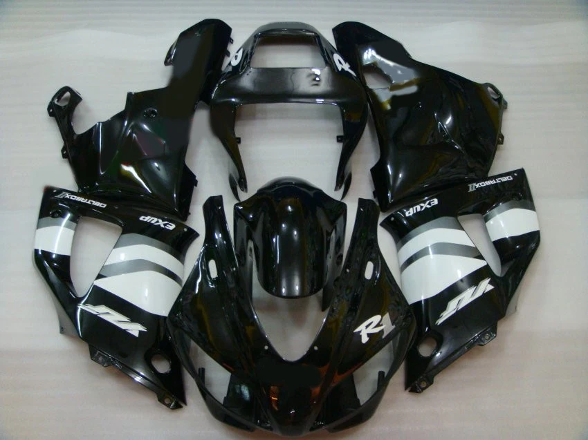 Комплект обтекателей для кузова Yamaha YZF R1 98 99 черно белые Обтекатели мотоциклов YZFR1
