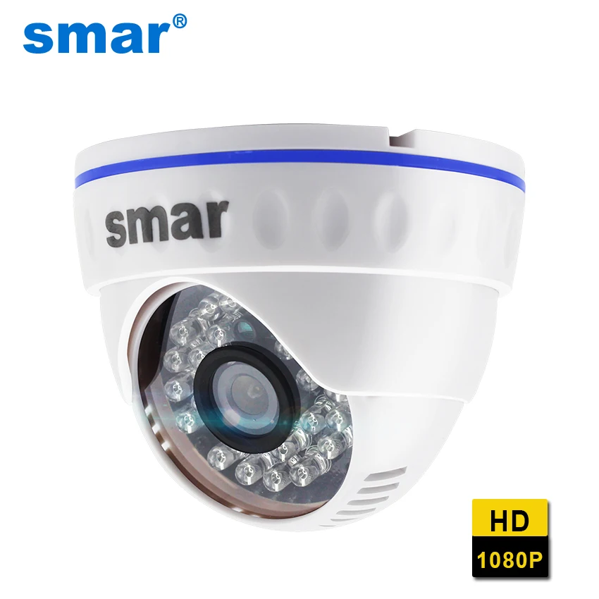 HD H.265 CCTV 1080P IP камера 20fps с 3 6 мм объективом ночного видения Сетевая купольная ICR Onvif