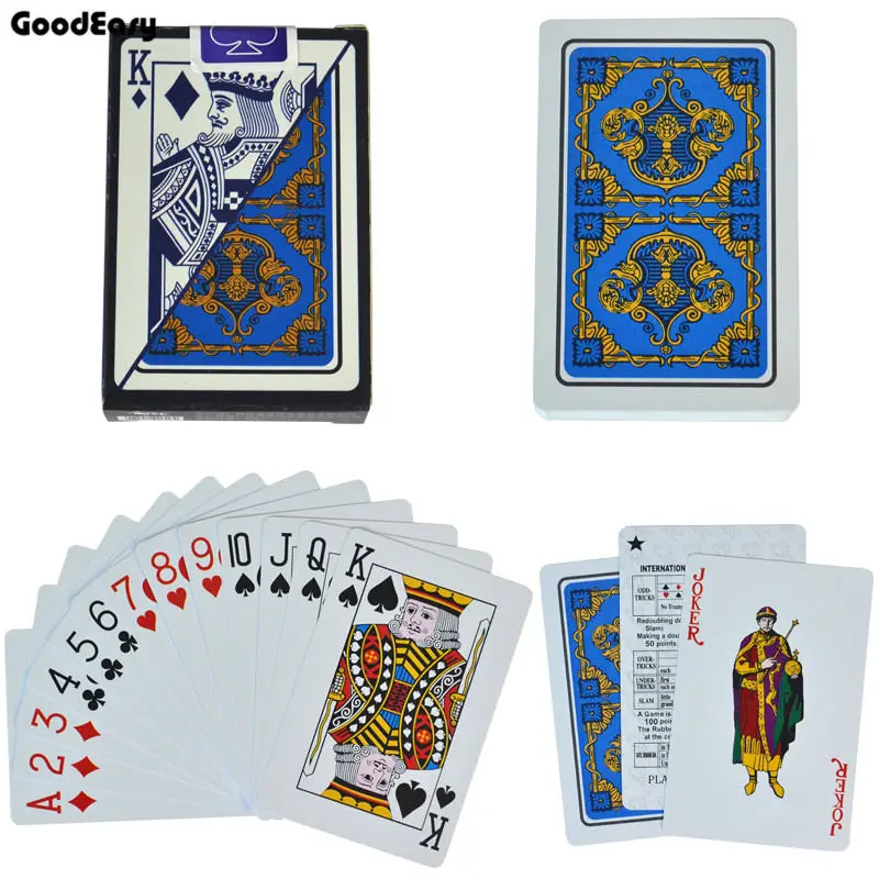 No.5639 Blue Пластиковые карты водоотталкивающие игральные карты Техасский Холдем игральные карты черный Jack пластиковая игровая карта покер карты игра, настольная игра 58*88 мм карты - Цвет: No.5639 Blue