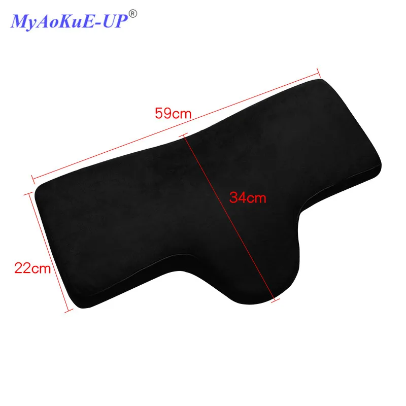 1 шт. пена с эффектом памяти эргономичная подушка изгибом для наращивания ресниц