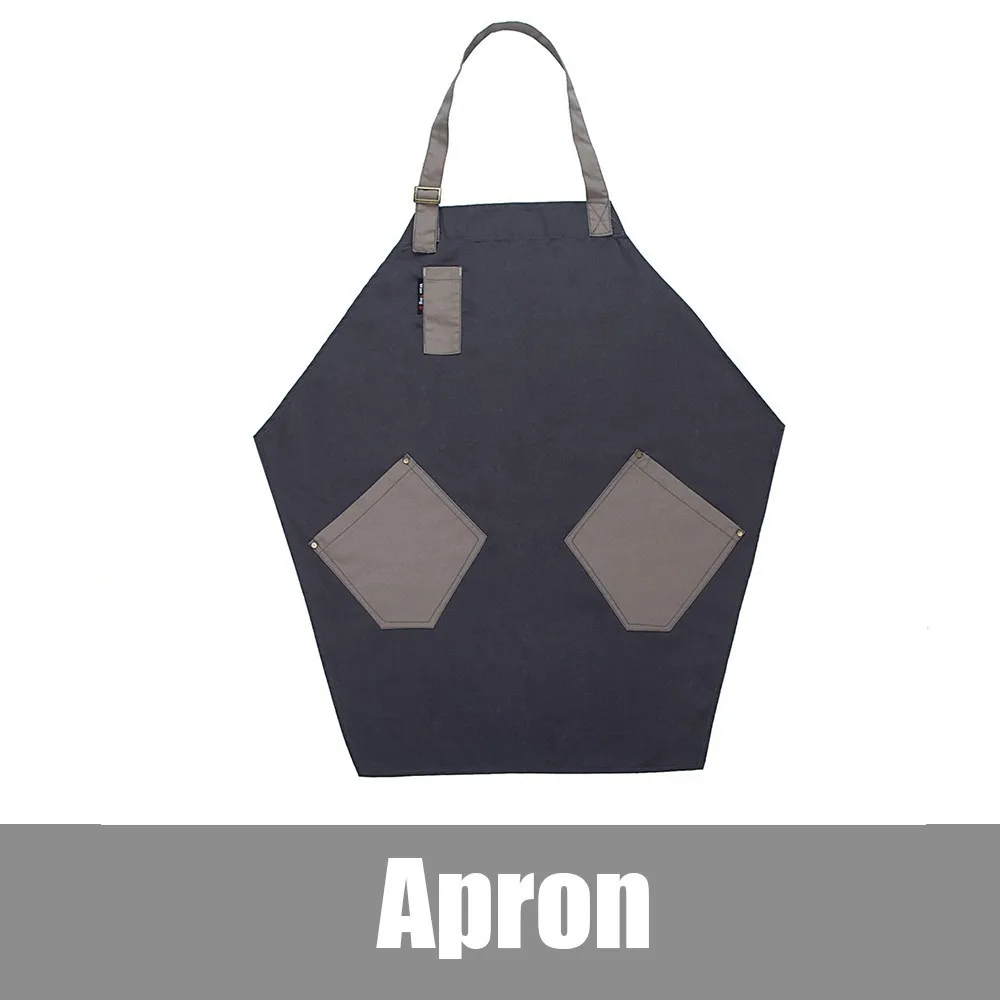 Apron 3 Высокое качество Женщины Мужчины Холтер шеи регулируемые ремешки карманы кухня готовка анти-грязный Кафе Магазин барбекю Парикмахерская работа фартук - Цвет: Apron 3