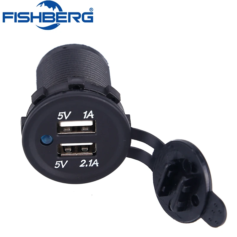 Автомобильное зарядное устройство с двумя выходами USB 2 1 а/1 А автомобильное