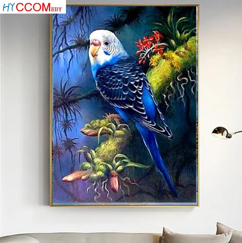 

DIY 5D Diamond Painting Animals parrots Resin circular drill Embroidery Cross Stitch Mosaic Rhinestone decoration painting