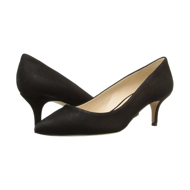 FSJ классические черные кожаные туфли на высоком тонком каблуке 2021 женские