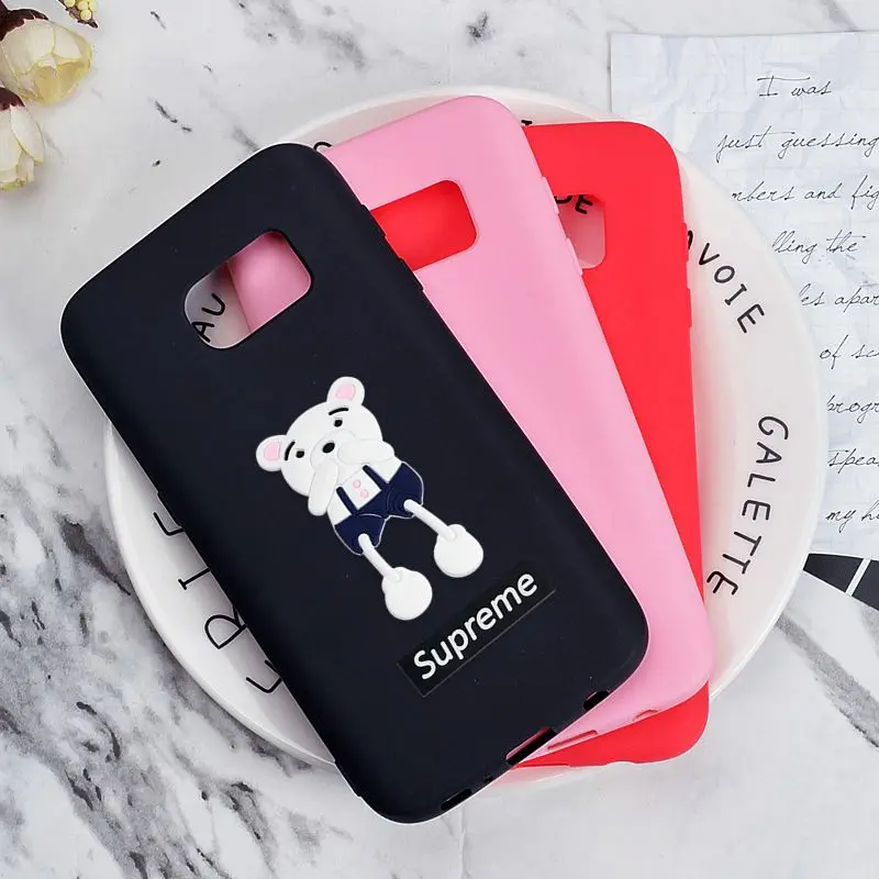 Fitted Case for Samsung Galaxy S7/S7 Edge G930F G935F Polar Bear Cover Cute Cartoon Cases Soft Silicone Back Shell Phone Capa |